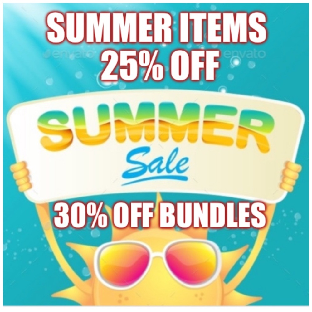 All Summer Items On Sale! Through Sunday